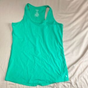 Danskin Now Green Fitted Sleeveless Tank Top